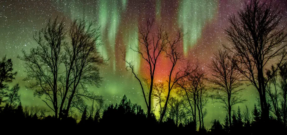 aurora borealis in Iron County, Photo by Kevin Zini